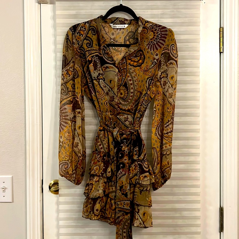 Zara paisley dress